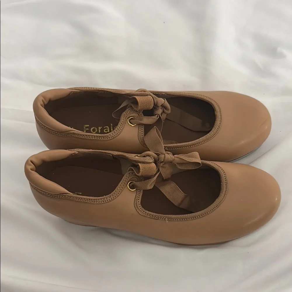 Kids Tan Tap shoes 9” long